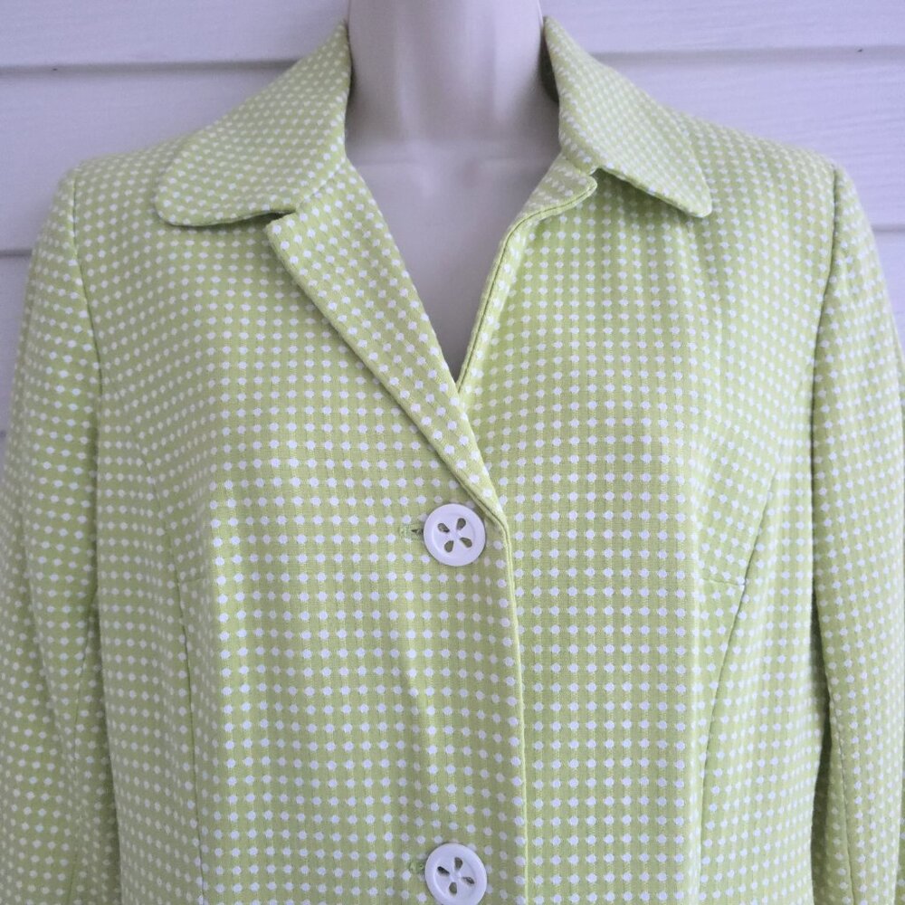 Y2K Yves Cossette Depeche Mode Green with white jacket NWT Size 8 - Picture 3 of 12